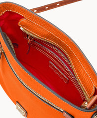 Pebble Grain Zip Crossbody