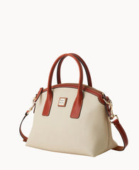 Pebble Grain Domed Satchel