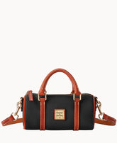 Pebble Grain Crossbody Barrel Satchel 20