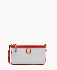 Pebble Grain Large Slim Wristlet