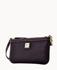Pebble Grain Large Slim Wristlet