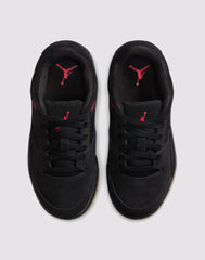 Jordan Flight Court Grade School Boys' "Black/Varsity Red/Gum Med Brown" Shoe