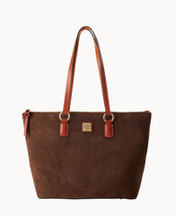 Suede Wren Zip Tote