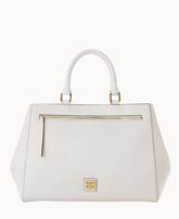Saffiano Zip Satchel