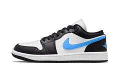 Jordan 1 low Black University Blue White (W)