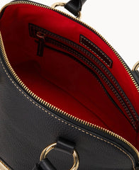 Pebble Grain Domed Satchel