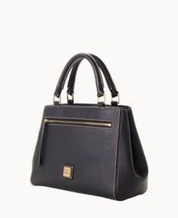 Pebble Grain Small Zip Satchel