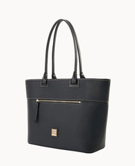 Pebble Grain Large Zip Tote