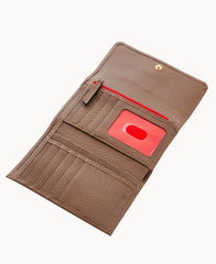 Pebble Grain Flap Wallet