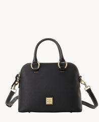 Pebble Grain Domed Satchel