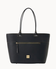 Pebble Grain Large Zip Tote