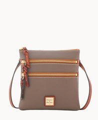 Pebble Grain North South Triple Zip
