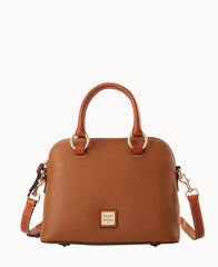 Pebble Grain Domed Satchel