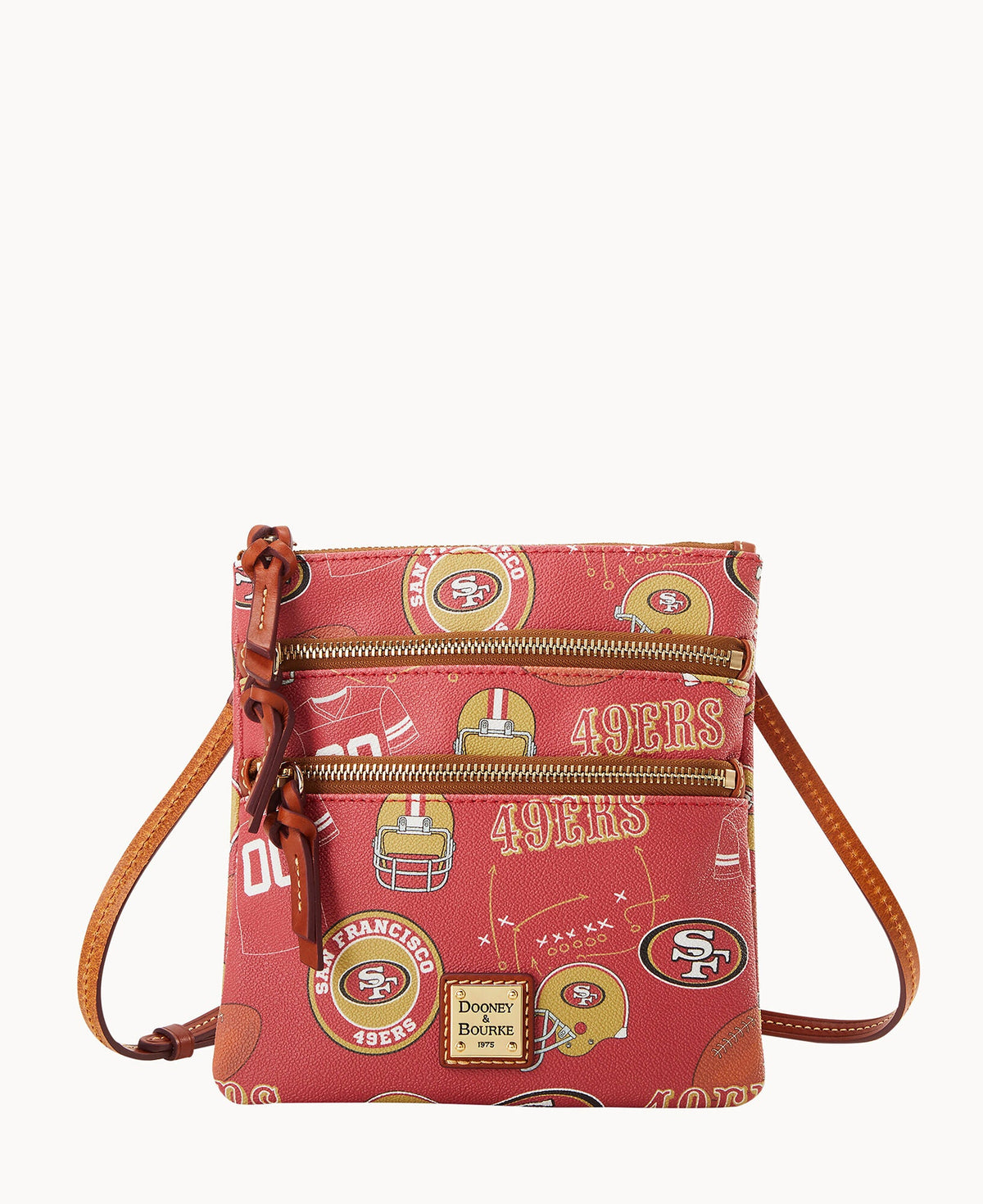 NFL 49ers Triple Zip Crossbody