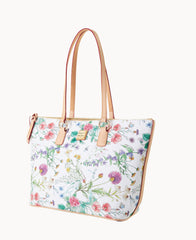 Botanical Wren Zip Tote