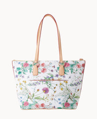 Botanical Wren Zip Tote