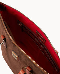 Suede Wren Zip Tote