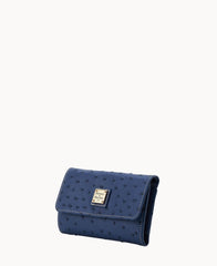 Ostrich Flap Wallet