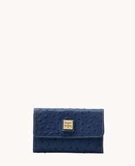 Ostrich Flap Wallet