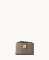 Pebble Grain Zip Credit Card Wallet 12