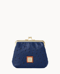Ostrich Large Framed Purse