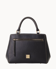 Pebble Grain Small Zip Satchel