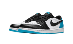 Air Jordan 1 Low Black Dark Powder Blue